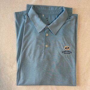 Adidas Golf Polo Shirt Mens Size Extra Large XL Blue Pacific Dunes Bandon Dunes